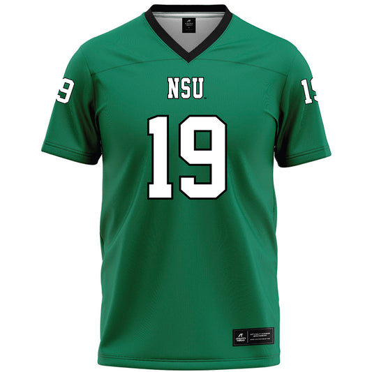 Northeastern State - NCAA Football : Mosese Foketi - Green Premium Football Jersey-0