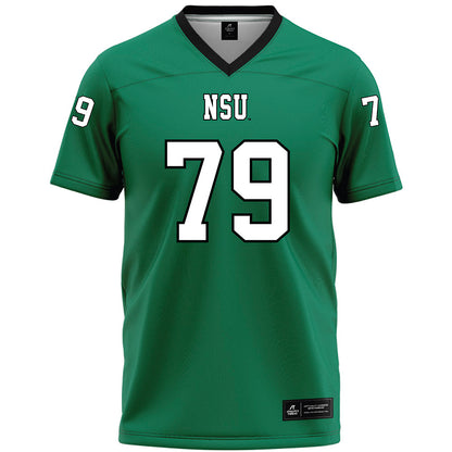 Northeastern State - NCAA Football : Wyatt Robinson - Green Premium Football Jersey-0