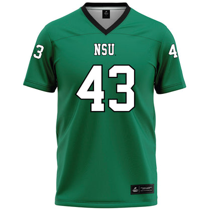 Northeastern State - NCAA Football : Kameron Lewis - Green Premium Football Jersey-0