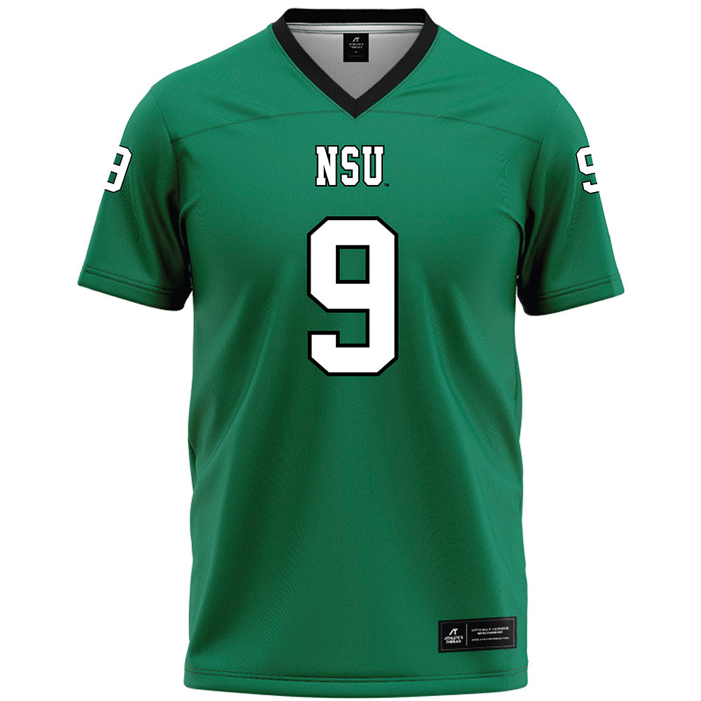 Northeastern State - NCAA Football : Troy Nguyen - Green Premium Football Jersey-0