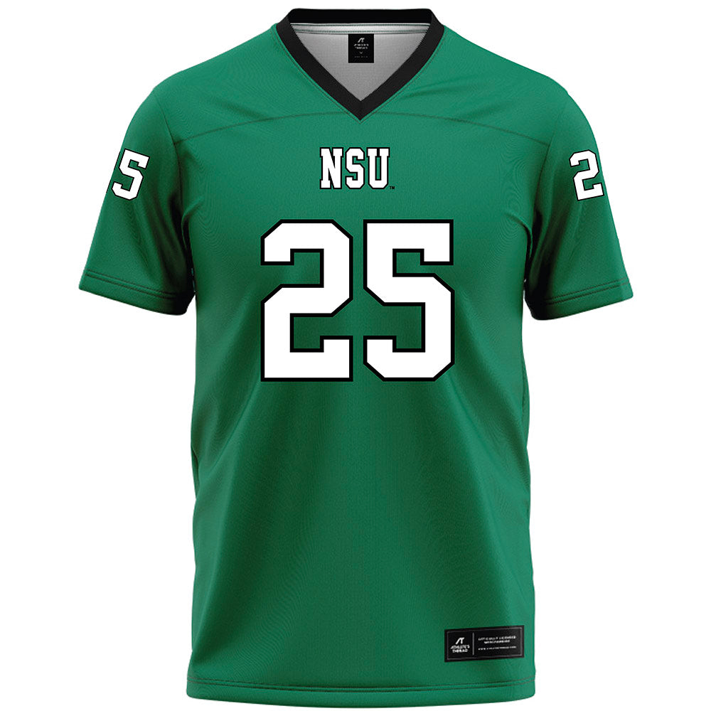 Northeastern State - NCAA Football : Teyton Chandler - Green Premium Football Jersey-0