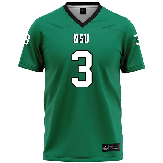 Northeastern State - NCAA Football : Dereun Dortch - Green Premium Football Jersey-0