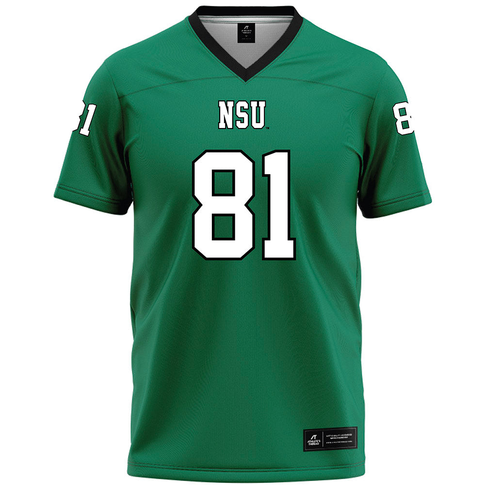 Northeastern State - NCAA Football : Malachi Butler - Green Premium Football Jersey-0