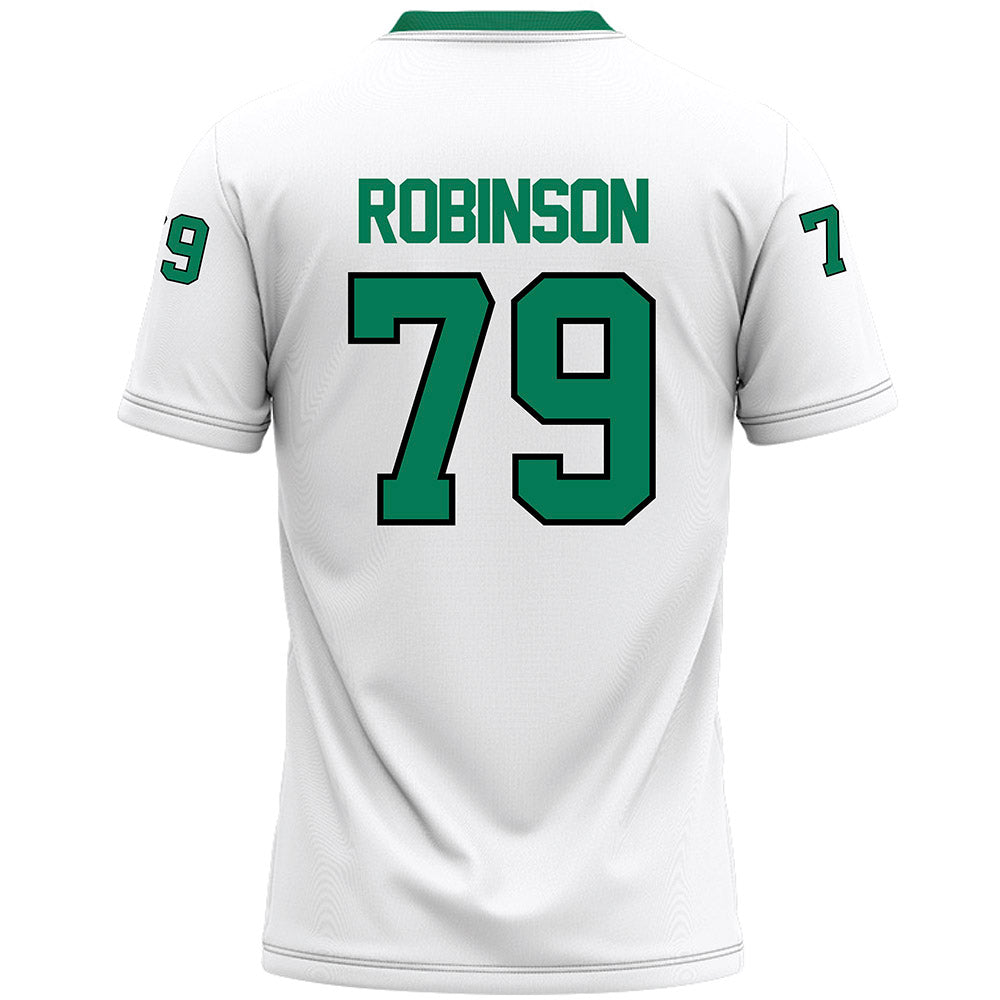 Northeastern State - NCAA Football : Wyatt Robinson - White Premium Football Jersey-1