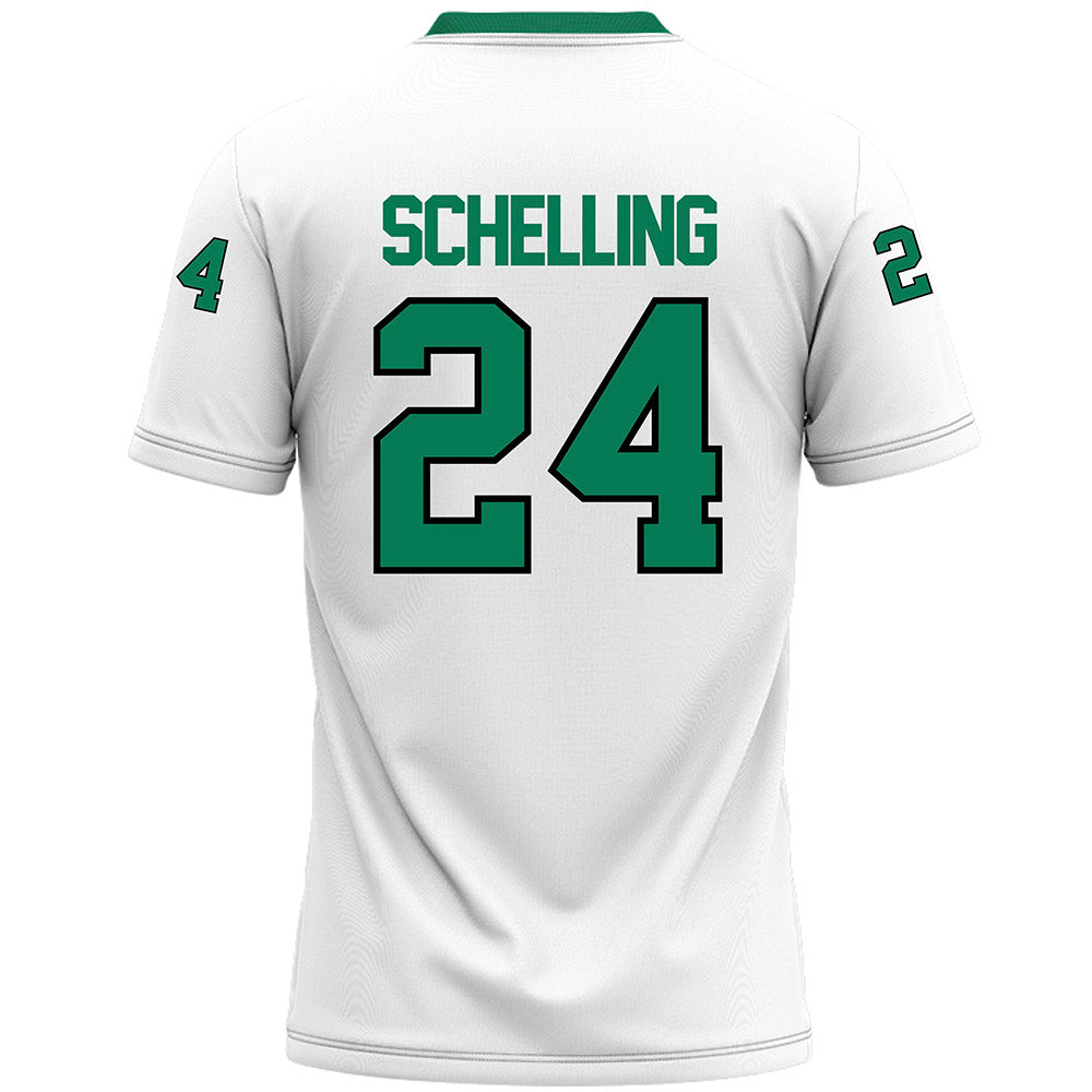 Northeastern State - NCAA Football : Jordan Schelling - White Premium Football Jersey-1