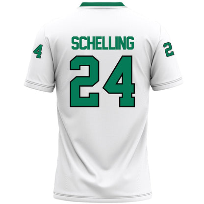 Northeastern State - NCAA Football : Jordan Schelling - White Premium Football Jersey-1