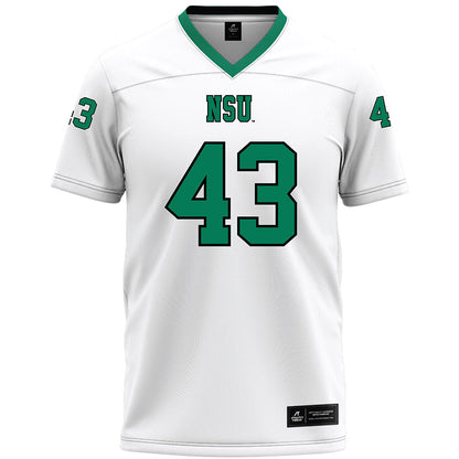Northeastern State - NCAA Football : Kameron Lewis - White Premium Football Jersey-0
