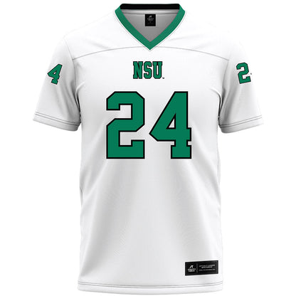 Northeastern State - NCAA Football : Jordan Schelling - White Premium Football Jersey-0