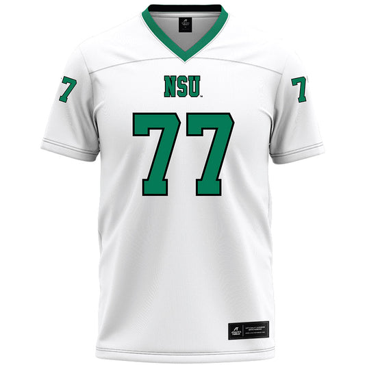 Northeastern State - NCAA Football : Brock Sullivan - White Premium Football Jersey-0