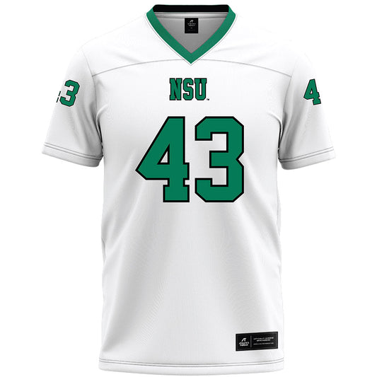 Northeastern State - NCAA Football : Kameron Lewis - White Premium Football Jersey-0