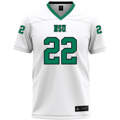 Northeastern State - NCAA Football : DonTerrius Williams - White Premium Football Jersey-0