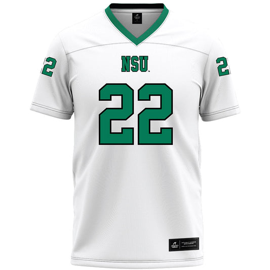Northeastern State - NCAA Football : DonTerrius Williams - White Premium Football Jersey-0