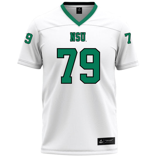 Northeastern State - NCAA Football : Wyatt Robinson - White Premium Football Jersey-0