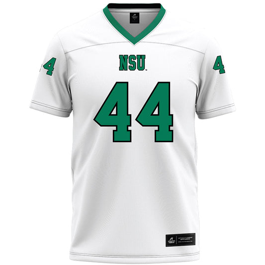 Northeastern State - NCAA Football : Jordan Schelling - White Premium Football Jersey-0