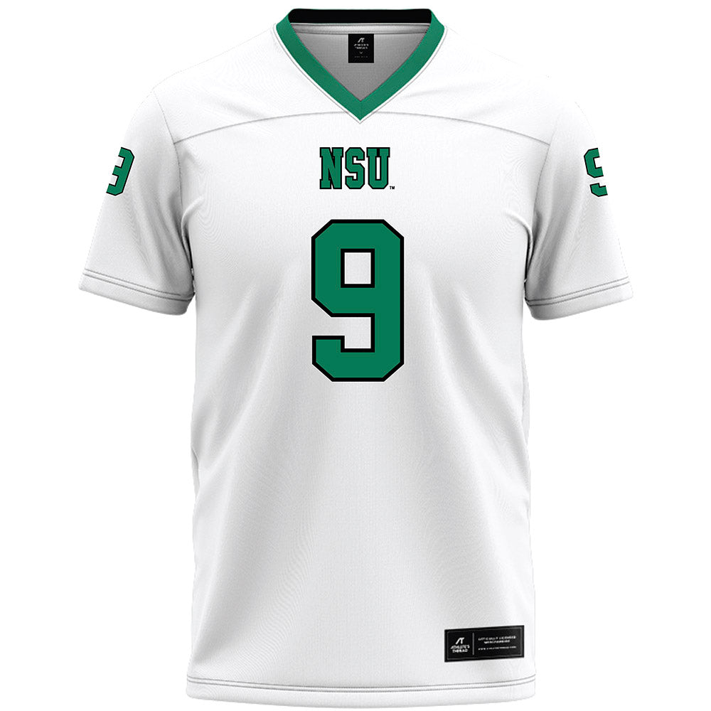 Northeastern State - NCAA Football : Troy Nguyen - White Premium Football Jersey-0