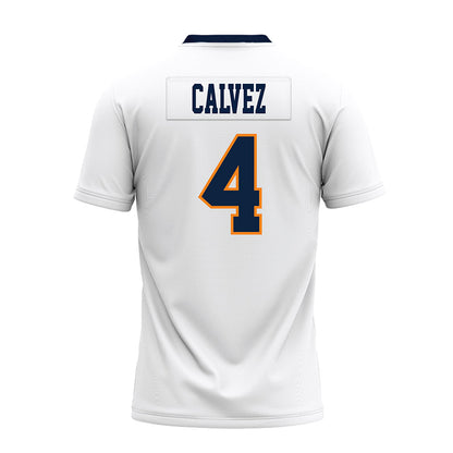 UT Martin - NCAA Football : Julian Calvez - White Premium Football Jersey-1