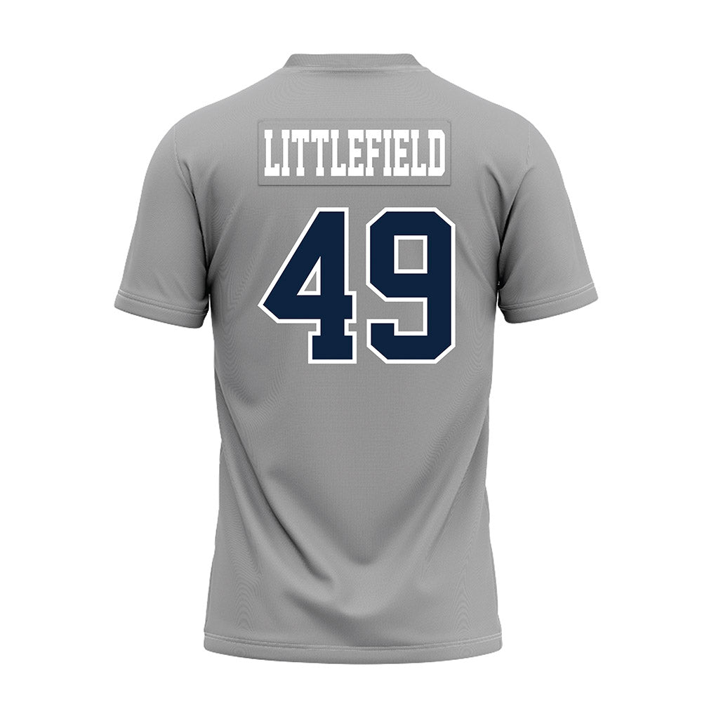 UT Martin - NCAA Football : Connon Littlefield - Grey Premium Football Jersey-1