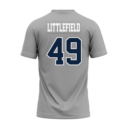 UT Martin - NCAA Football : Connon Littlefield - Grey Premium Football Jersey-1