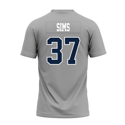 UT Martin - NCAA Football : Brandon Sims - Grey Premium Football Jersey-1