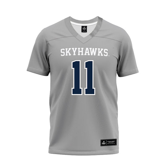 UT Martin - NCAA Football : Simeon Graham - Grey Premium Football Jersey-0