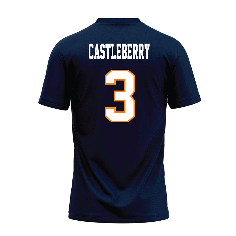 UT Martin - NCAA Football : Joel Castleberry - Blue Premium Football Jersey-1