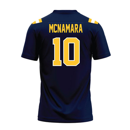 East Tennessee State - NCAA Football : Jake McNamara - Navy Premium Football Jersey-1