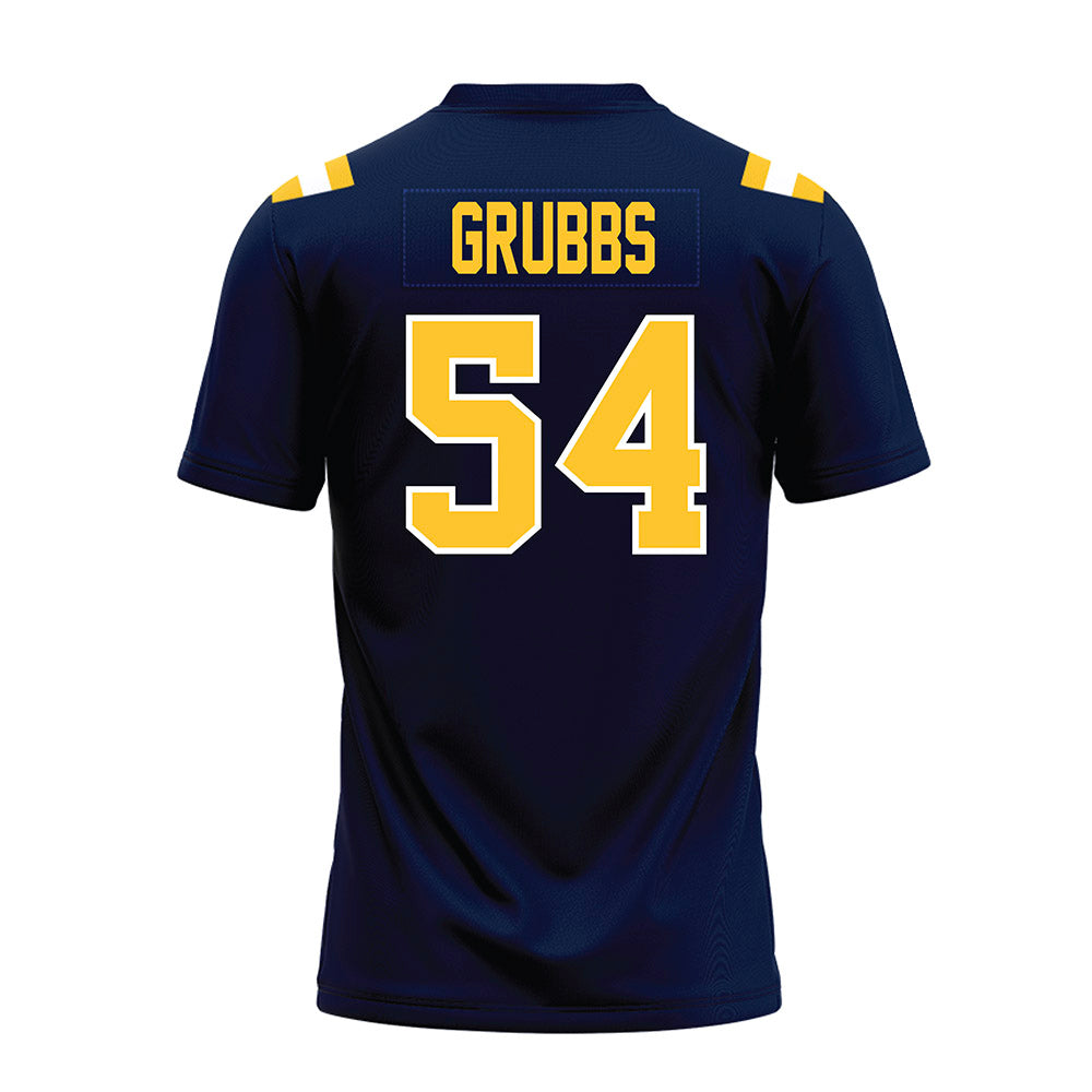 East Tennessee State - NCAA Football : Cal Grubbs - Navy Premium Football Jersey-1