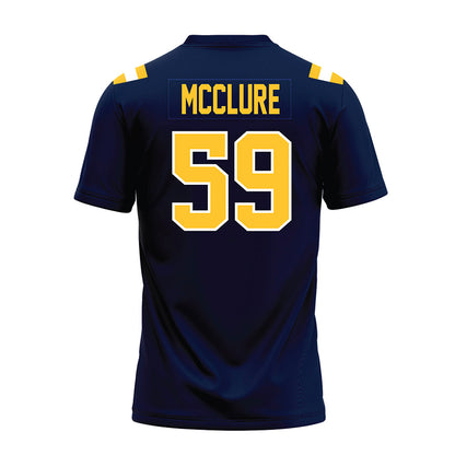 East Tennessee State - NCAA Football : Taylor McClure - Navy Premium Football Jersey-1