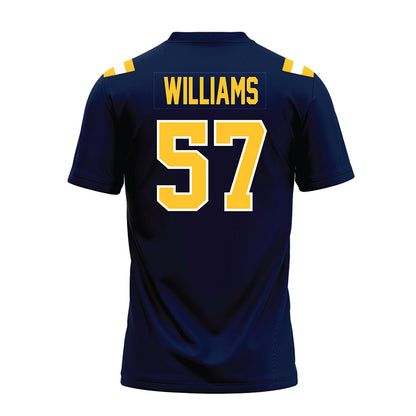 East Tennessee State - NCAA Football : Ty Williams - Navy Premium Football Jersey-1