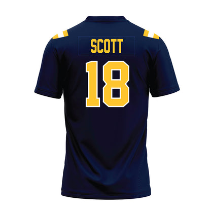 East Tennessee State - NCAA Football : Jayden Scott - Navy Premium Football Jersey-1