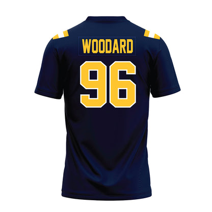 East Tennessee State - NCAA Football : Charles Woodard - Navy Premium Football Jersey-1