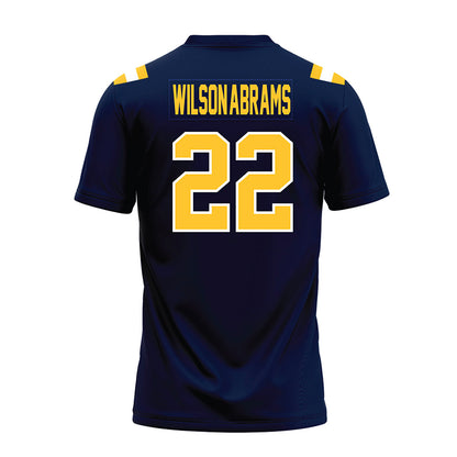 East Tennessee State - NCAA Football : Jayden Wilson-Abrams - Navy Premium Football Jersey-1