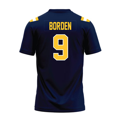 East Tennessee State - NCAA Football : Donya Borden - Navy Premium Football Jersey-1