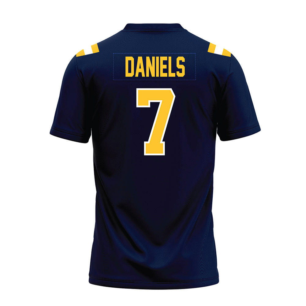 East Tennessee State - NCAA Football : Jaiden Daniels - Navy Premium Football Jersey-1
