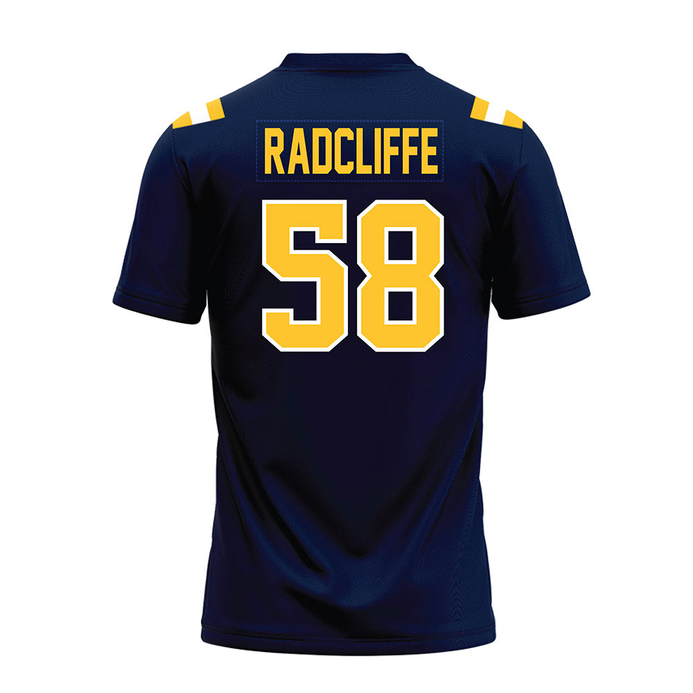 East Tennessee State - NCAA Football : Maddox Radcliffe - Navy Premium Football Jersey-1