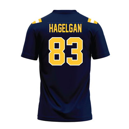 East Tennessee State - NCAA Football : Will Hagelgan - Navy Premium Football Jersey-1