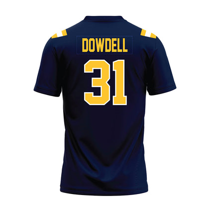 East Tennessee State - NCAA Football : Brycen Dowdell - Navy Premium Football Jersey-1