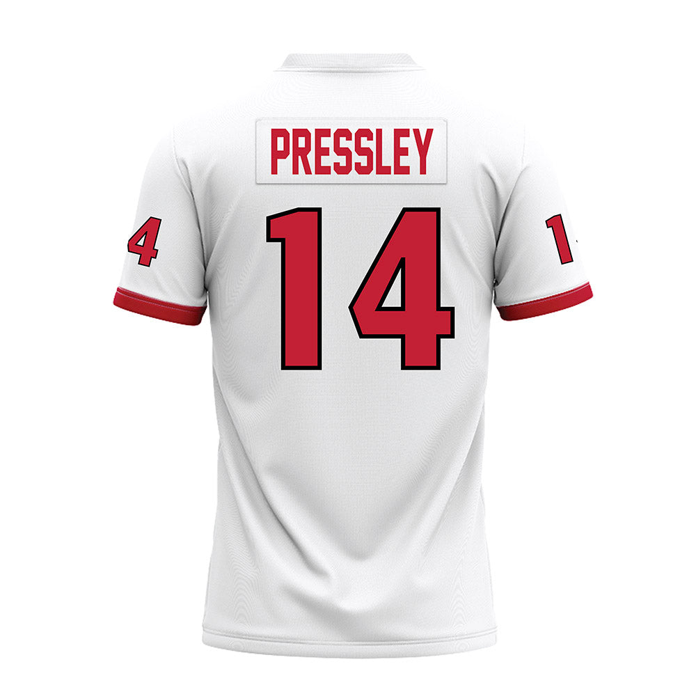 Miami of Ohio - NCAA Football : William Pressley - 2023 White Premium Football Jersey-1
