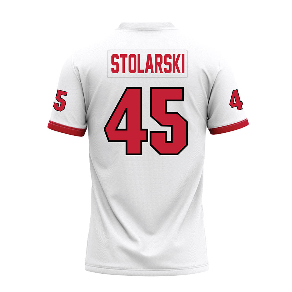 Miami of Ohio - NCAA Football : Ryan Stolarski - 2023 White Premium Football Jersey-1