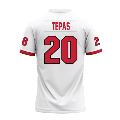 Miami of Ohio - NCAA Football : Ian Tepas - 2023 White Premium Football Jersey-1
