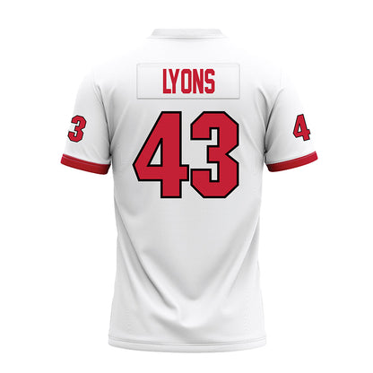 Miami of Ohio - NCAA Football : Grant Lyons - 2023 White Premium Football Jersey