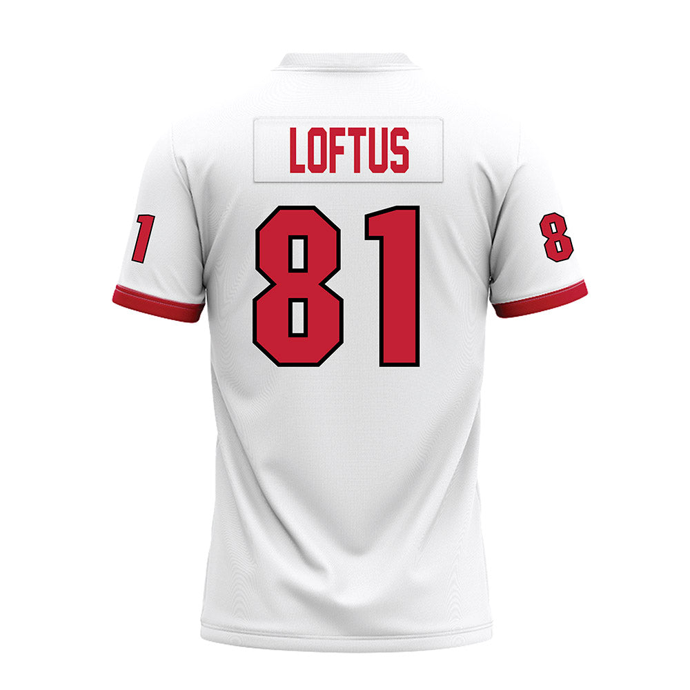 Miami of Ohio - NCAA Football : Brendan Loftus - 2023 White Premium Football Jersey-1