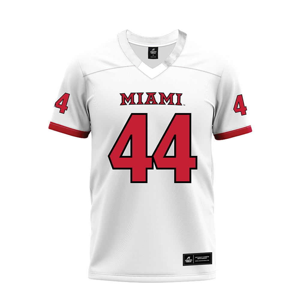 Miami of Ohio - NCAA Football : Noam Butbul - 2023 White Premium Football Jersey-0