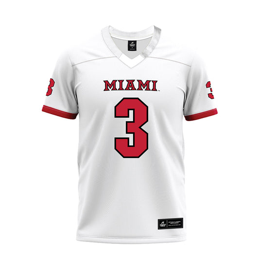 Miami of Ohio - NCAA Football : Quintin Simmons - 2023 White Premium Football Jersey-0