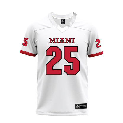 Miami of Ohio - NCAA Football : Mitchell Bolden - 2023 White Premium Football Jersey-0
