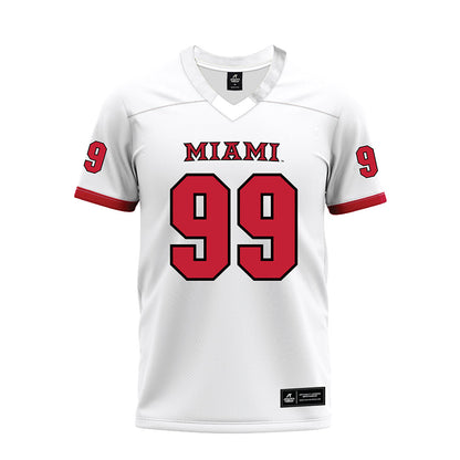Miami of Ohio - NCAA Football : Oyeka Alexander - 2023 White Premium Football Jersey-0