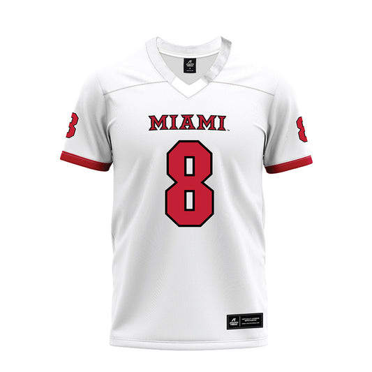 Miami of Ohio - NCAA Football : Cj Young - 2023 White Premium Football Jersey-0