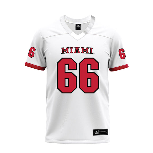Miami of Ohio - NCAA Football : Dominik Kosznicki - 2023 White Premium Football Jersey-0