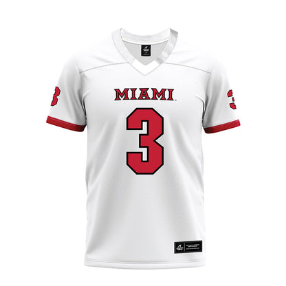 Miami of Ohio - NCAA Football : Quintin Simmons - 2023 White Premium Football Jersey-0