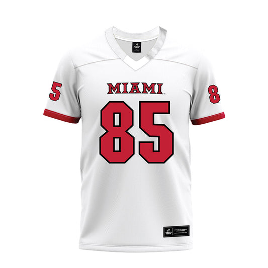 Miami of Ohio - NCAA Football : Trey Zvonar - 2023 White Premium Football Jersey-0